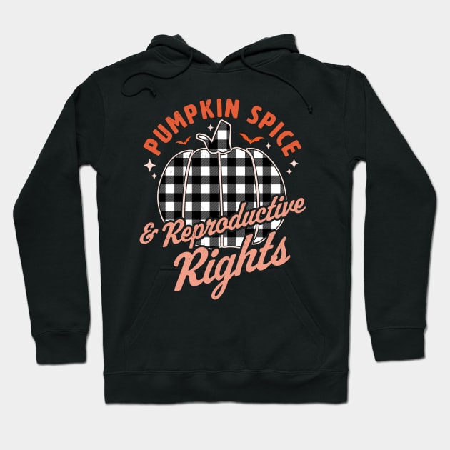 Pumpkin Spice And Reproductive Rights Halloween Pumpkin Hoodie by OrangeMonkeyArt